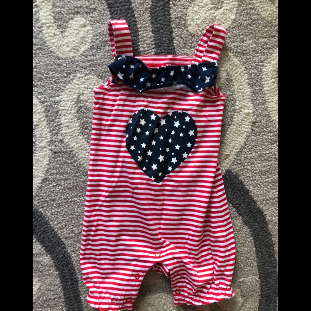 🌹4th of July Patriotic Romper